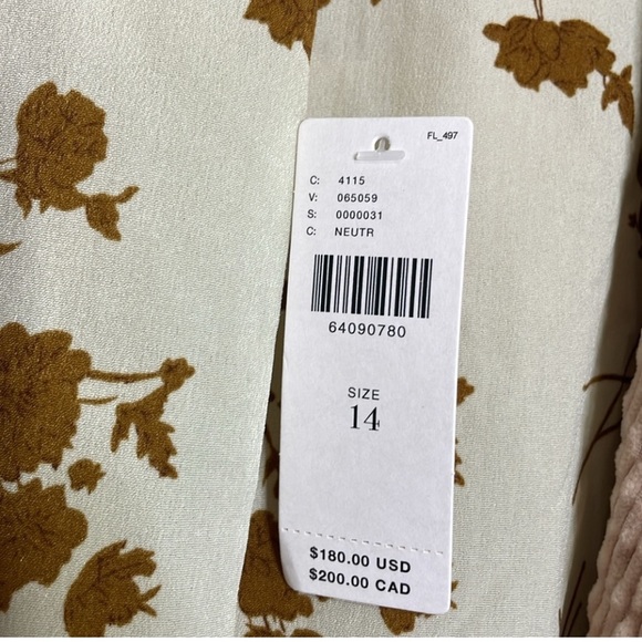 Anthropologie Corduroy Duster Jacket NWT sz 14 - Picture 10 of 13